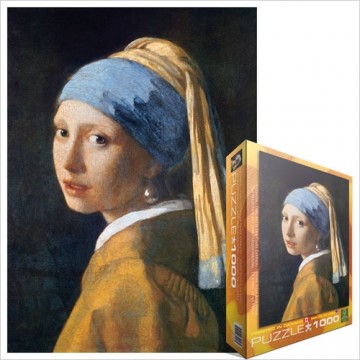 Puzzelwereld legpuzzel eurographics 5158 vermeer johannes het meisje met de parel 1665 1000 stukjes o