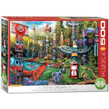 Puzzelwereld legpuzzel eurographics 5361 totem dreams 500xl stukjes l