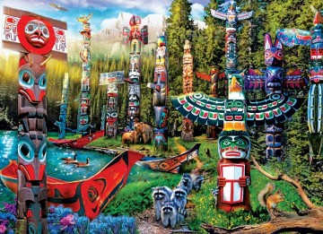 Puzzelwereld legpuzzel eurographics 5361 totem dreams 500xl stukjes p