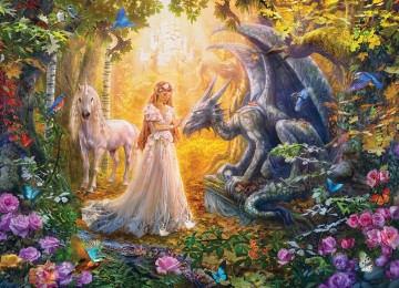 Puzzelwereld legpuzzel eurographics 5458 princess garden 500xl stukjes p