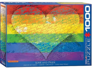Puzzelwereld legpuzzel eurographics 5542 love  pride 1000 stukjes d