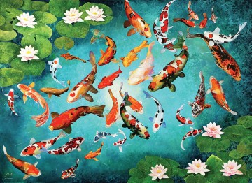 Puzzelwereld legpuzzel eurographics 5696 koi fish 1000 stukjes p