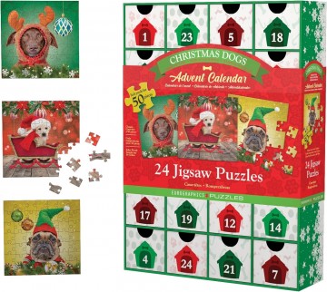Puzzelwereld legpuzzel eurographics 5738 advent 24x50 50 stukjes d