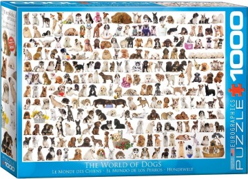 Puzzelwereld legpuzzel eurographics 581 honden 1000 stukjes d