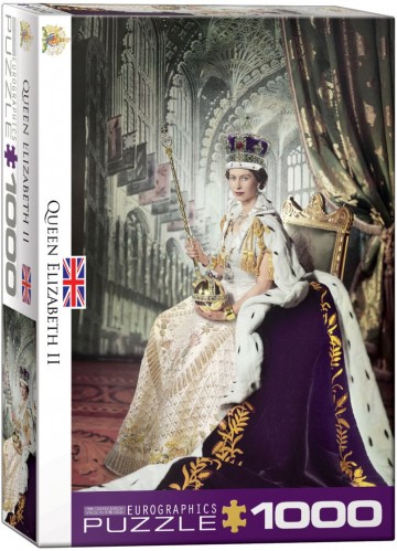 Puzzelwereld legpuzzel eurographics 919 queen elizabeth ii 1000 stukjes d