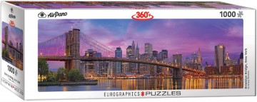 Puzzelwereld legpuzzel panorama eurographics 5301 broklyn bridge new york 1000 stukjes L