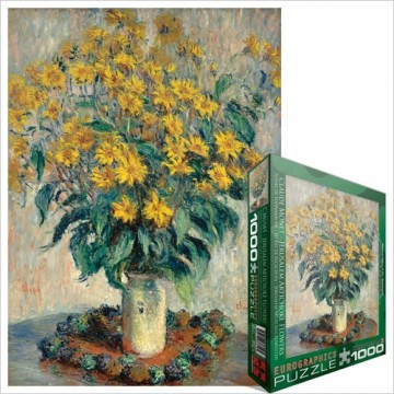 Puzzelwereld legpuzzel eurographics 0319 Jeruzalem Artichoke Flowers 1000 stukjes LP