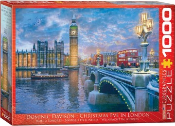Puzzelwereld legpuzzel eurographics 0916 Christmas Eve in London 1000 stukjes L