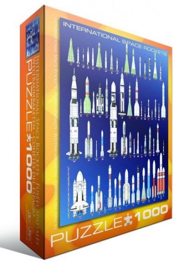 Puzzelwereld legpuzzel eurographics 1015 Internationale Ruimteraketten 1000 stukjes L