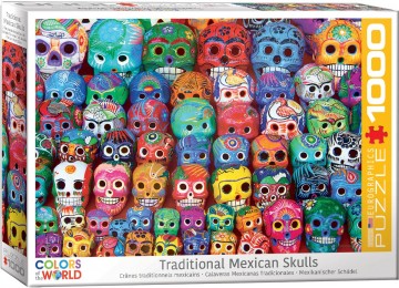 Puzzelwereld legpuzzel eurographics 5316 mexicaanse schedels 1000 stukjes L