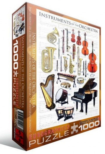 Puzzelwereld legpuzzel eurographics 1410 muziekinstrumenten 1000 stukjes L