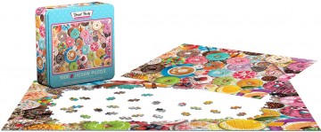 Puzzelwereld legpuzzel eurograpics 5602m donut feestje 1000 stukjes o