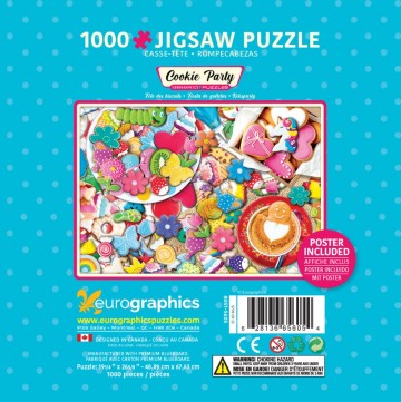 Puzzelwereld legpuzzel eurograpics 5605m koekjes feest 1000 stukjes a