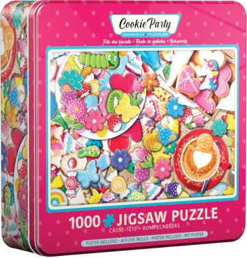 Puzzelwereld legpuzzel eurograpics 5605m koekjes feest 1000 stukjes blik