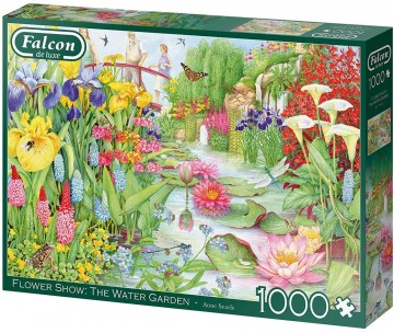 Puzzelwereld legpuzzel falcon de luxe 11282 flower show the waterd garden 1000 stukjes R