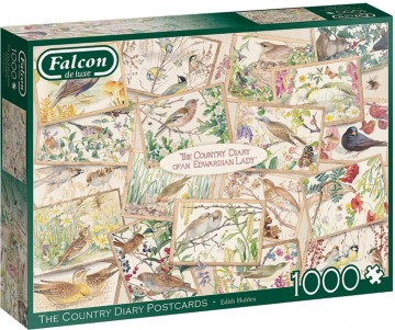 Puzzelwereld legpuzzel falcon de luxe 11336 the country diary postcard 1000 stukjes L