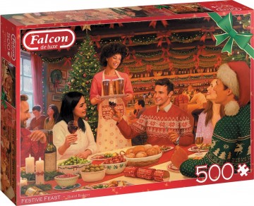 Puzzelwereld legpuzzel falcon de luxe 11345 festive feast  500 stukjes l