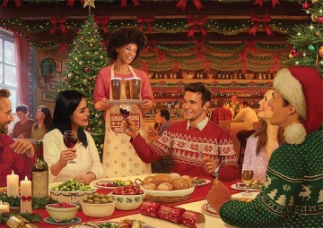 Puzzelwereld legpuzzel falcon de luxe 11345 festive feast  500 stukjes p