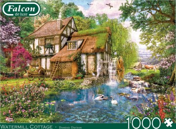 Puzzelwereld legpuzzel falcon de luxe 11373 watermill cottage  1000 stukjes f