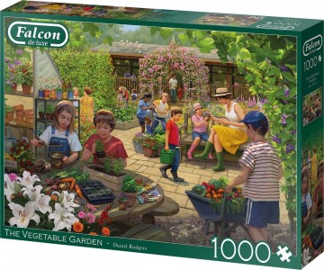 Puzzelwereld legpuzzel falcon de luxe 11380 the vegetable garden  1000 stukjes r