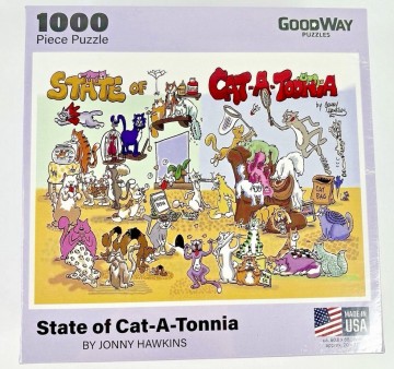 Puzzelwereld legpuzzel goodway 16001 jonny hawkins   state of cat a tonnia 1000 stukjes f