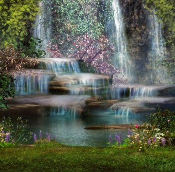 Puzzelwereld legpuzzel grafika 02291 betoverende waterval 1000 stukjes p