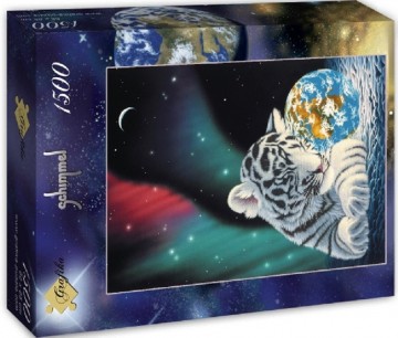 Puzzelwereld legpuzzel grafika 0400   earth light 1500 stukjes d 0