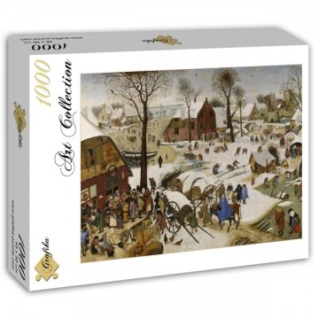 Puzzelwereld legpuzzel grafika 148 brueghel pieter volkstelling in bethlehem 1000 stukjes l
