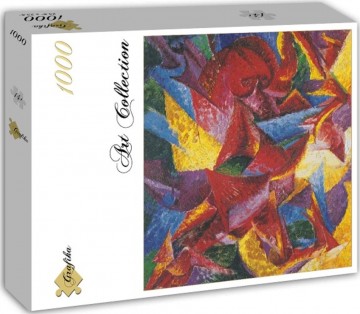 Puzzelwereld legpuzzel grafika 2220 de plastic vormen van een paard 1914 1000 stukjes d