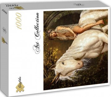 Puzzelwereld legpuzzel grafika 2294 de elf en de eenhoorn 1000 stukjes d