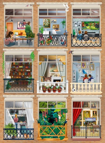 Puzzelwereld legpuzzel grafika 2990 inside the house 3000 stukjes p
