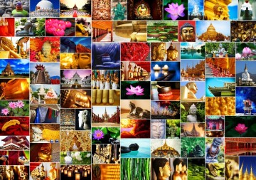 Puzzelwereld legpuzzel grafika 30055 collage   zen 1500 stukjes p
