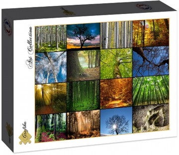 Puzzelwereld legpuzzel grafika 30066 collage   bomen 2000 stukjes d