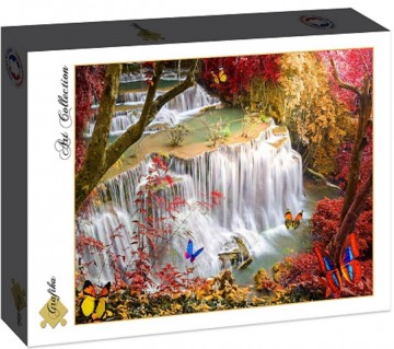 Puzzelwereld legpuzzel grafika 30085 deep forest waterfall 2000 stukjes d 0