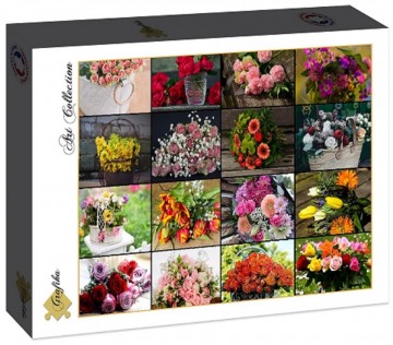 Puzzelwereld legpuzzel grafika 30100 collage   bloemen 1500 stukjes d