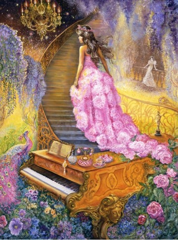 Puzzelwereld legpuzzel grafika 30239 melody in pink 2000 stukjes p