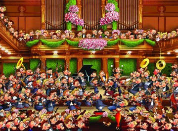 Puzzelwereld legpuzzel grafika 30374 francois ruyer   orkest 2000 stukjes p