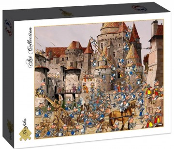 Puzzelwereld legpuzzel grafika 30603 kasteel   de aanval 2000 stukjes d
