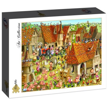 Puzzelwereld legpuzzel grafika 30606 de boerderij 2000 stukjes l