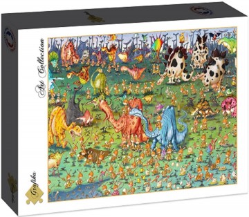 Puzzelwereld legpuzzel grafika 30607 dinosaurier 2000 stukjes d