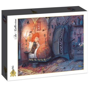 Puzzelwereld legpuzzel grafika 30617 heks in bed 2000 stukjes l