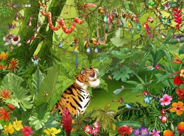 Puzzelwereld legpuzzel grafika 30735 jungle   tijger 2000 stukjes p