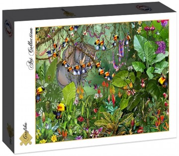 Puzzelwereld legpuzzel grafika 30736  jungle olifant   2000 stukjes d