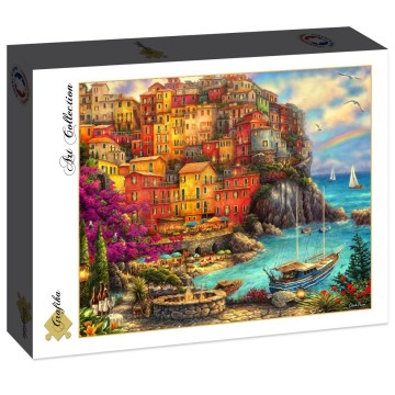 Puzzelwereld legpuzzel grafika 30819 beautifull day at cinque terre 2000 stukjes l