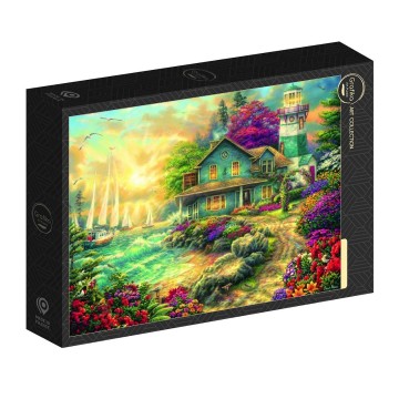 Puzzelwereld legpuzzel grafika 32339 sunrise by the sea 1000 stukjes l
