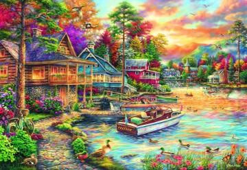 Puzzelwereld legpuzzel grafika 32340 freedom at the lake 1000 stukjes p