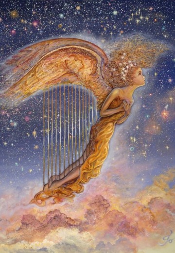 Puzzelwereld legpuzzel grafika 32393 harp angel 1000 stukjes p