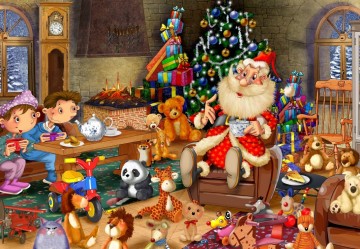 Puzzelwereld legpuzzel grafika 33324 kerstproeverij 1000 stukjes p