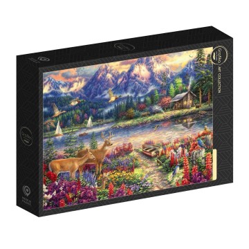 Puzzelwereld legpuzzel grafika 33332 chuck pinson   spring mountain majesty 1000 stukjes l