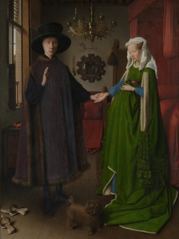 Puzzelwereld legpuzzel grafika 348 portret van giovanni arnolfini en zijn vrouw 2000 stukjes p